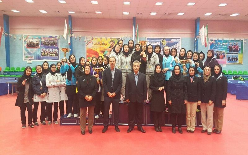 نایب قهرمانی دختران پینگ‌پنگ باز مس در لیگ برتر