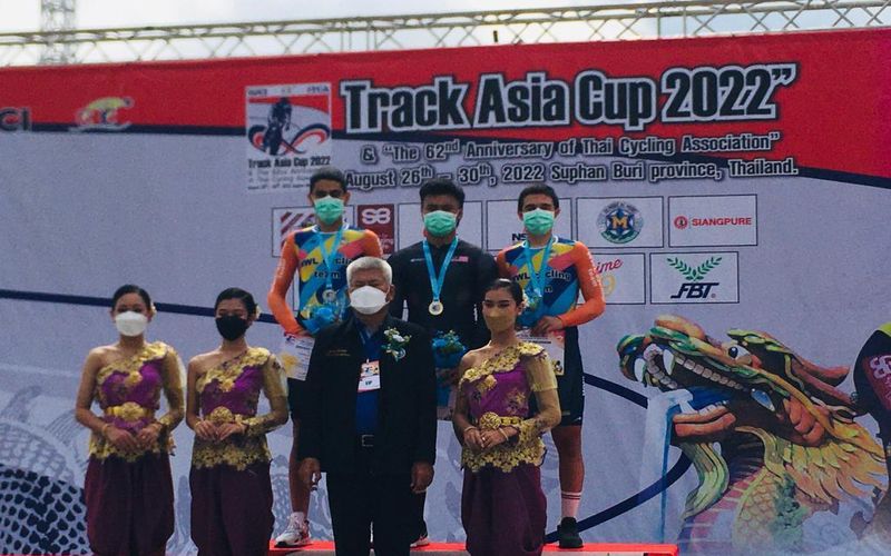 درخشش دوچرخه سواران مس کرمان در رقابت های کاپ آسیایی تایلند