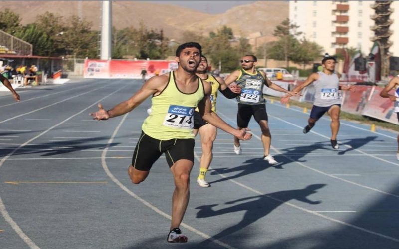 یکه تازی دونده مس کرمان در 200 متر سرعت