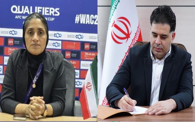 تبریک مدیرعامل باشگاه مس کرمان به خانم مرضیه جعفری پس از انتخاب به عنوان مربی سال آسیا 
