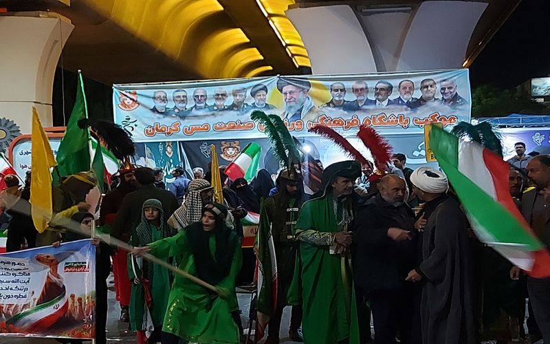 موکب باشگاه مس کرمان میزبان تعزیه خوانان حسینی(ع)