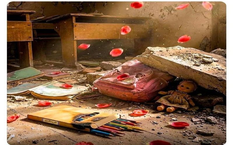 گرامی داشت روز دختر به یاد شهدای مدرسه دخترانه شجره میناب